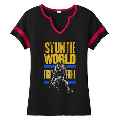 Kevin Owens Stun The World Ladies Halftime Notch Neck Tee