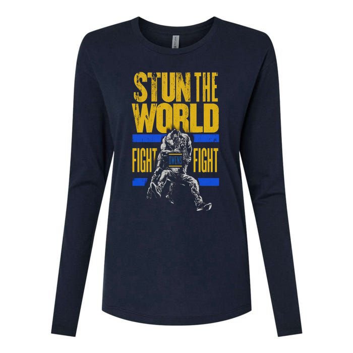 Kevin Owens Stun The World Womens Cotton Relaxed Long Sleeve T-Shirt