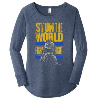 Kevin Owens Stun The World Women's Perfect Tri Tunic Long Sleeve Shirt