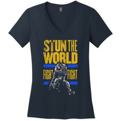 Kevin Owens Stun The World Women's V-Neck T-Shirt