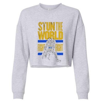 Kevin Owens Stun The World Cropped Pullover Crew