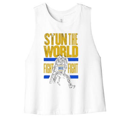 Kevin Owens Stun The World Women's Racerback Cropped Tank