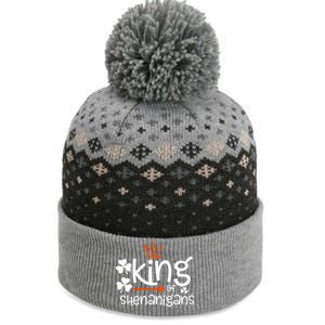 King Of Shenanigans Irish Fun Matching Family Patricks Gift The Baniff Cuffed Pom Beanie