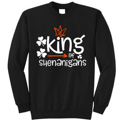 King Of Shenanigans Irish Fun Matching Family Patricks Gift Sweatshirt