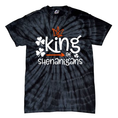 King Of Shenanigans Irish Fun Matching Family Patricks Gift Tie-Dye T-Shirt