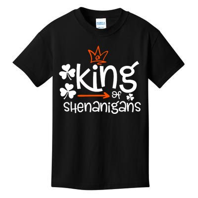 King Of Shenanigans Irish Fun Matching Family Patricks Gift Kids T-Shirt