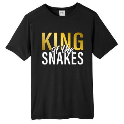 King Of The Snakes Dad Snake Lover Gift Tall Fusion ChromaSoft Performance T-Shirt