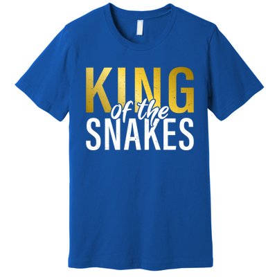 King Of The Snakes Dad Snake Lover Gift Premium T-Shirt