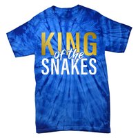 King Of The Snakes Dad Snake Lover Gift Tie-Dye T-Shirt