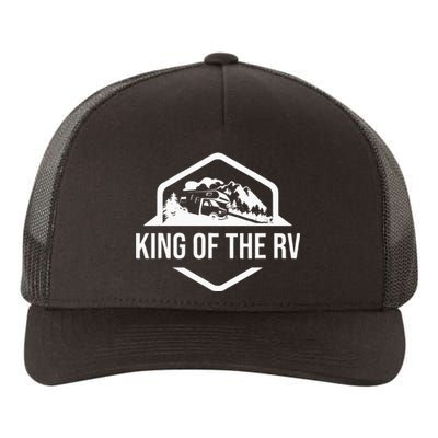 King Of The RV Funny Camping RV Road Trip Gift Yupoong Adult 5-Panel Trucker Hat