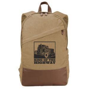 King Of The Highway Trucker Cotton Canvas Backpack