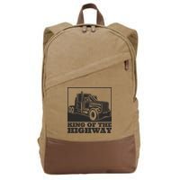 King Of The Highway Trucker Cotton Canvas Backpack