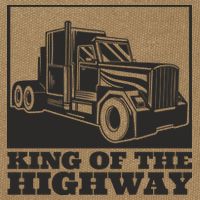 King Of The Highway Trucker Cotton Canvas Backpack