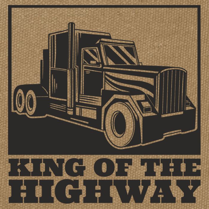 King Of The Highway Trucker Cotton Canvas Backpack