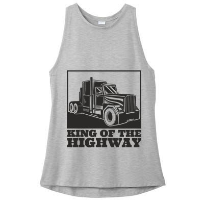 King Of The Highway Trucker Ladies PosiCharge Tri-Blend Wicking Tank