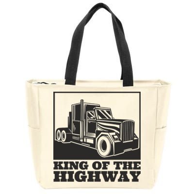 King Of The Highway Trucker Zip Tote Bag