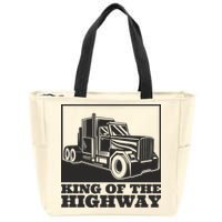 King Of The Highway Trucker Zip Tote Bag