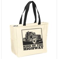 King Of The Highway Trucker Zip Tote Bag