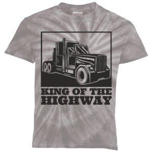 King Of The Highway Trucker Kids Tie-Dye T-Shirt