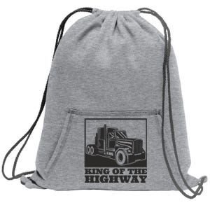 King Of The Highway Trucker Sweatshirt Cinch Pack Bag