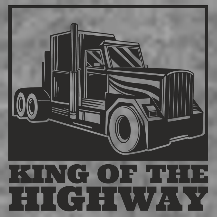 King Of The Highway Trucker 7-Panel Snapback Hat