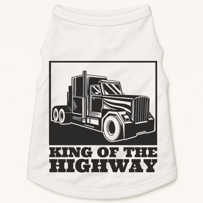 King Of The Highway Trucker Doggie Tank