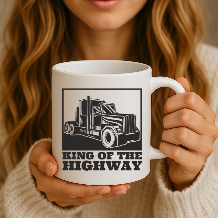 King Of The Highway Trucker Mug