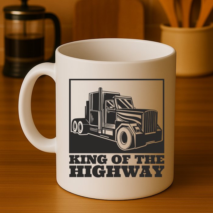 King Of The Highway Trucker Mug
