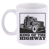 King Of The Highway Trucker 11oz C Handle Ceramic Mug