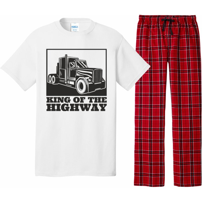 King Of The Highway Trucker Pajama Set