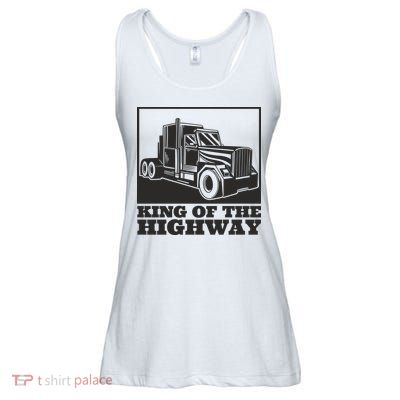 King Of The Highway Trucker Ladies Essential Flowy Tank