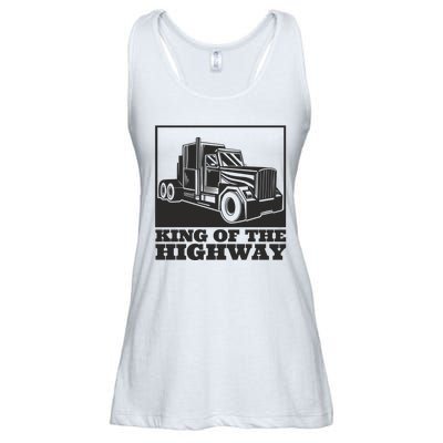 King Of The Highway Trucker Ladies Essential Flowy Tank