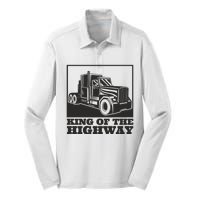 King Of The Highway Trucker Silk Touch Performance Long Sleeve Polo