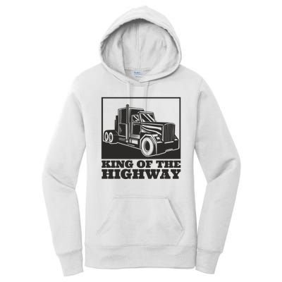 King Of The Highway Trucker Women's Pullover Hoodie