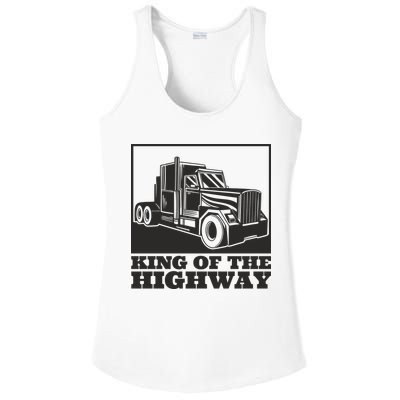 King Of The Highway Trucker Ladies PosiCharge Competitor Racerback Tank