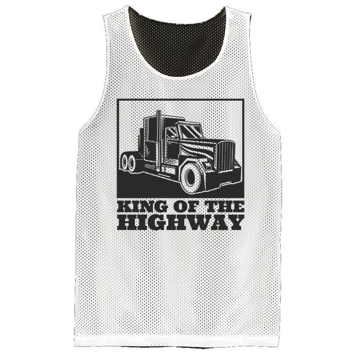 King Of The Highway Trucker Mesh Reversible Basketball Jersey Tank