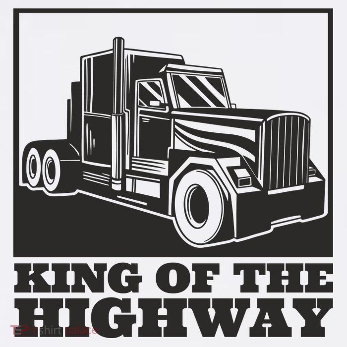 King Of The Highway Trucker Poster