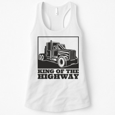 King Of The Highway Trucker Womens Tank Top