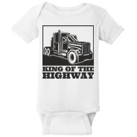 King Of The Highway Trucker Baby Bodysuit