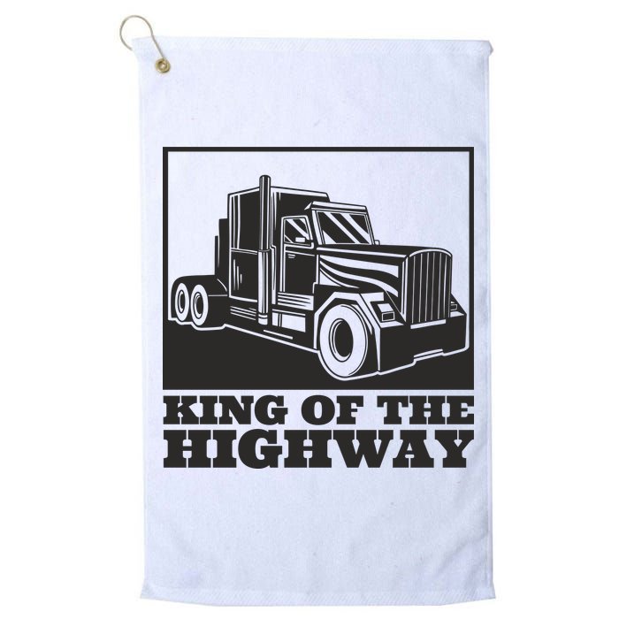 King Of The Highway Trucker Golf Towel