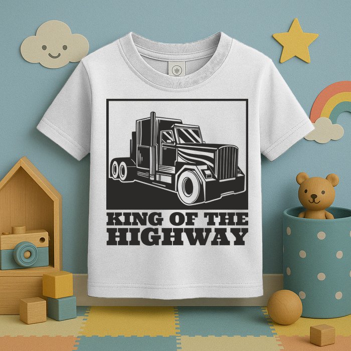 King Of The Highway Trucker Toddler T-Shirt