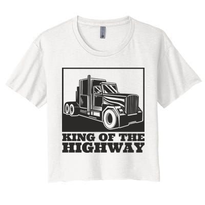 King Of The Highway Trucker Crop Top