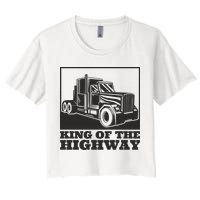 King Of The Highway Trucker Crop Top