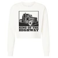 King Of The Highway Trucker Cropped Pullover Crew
