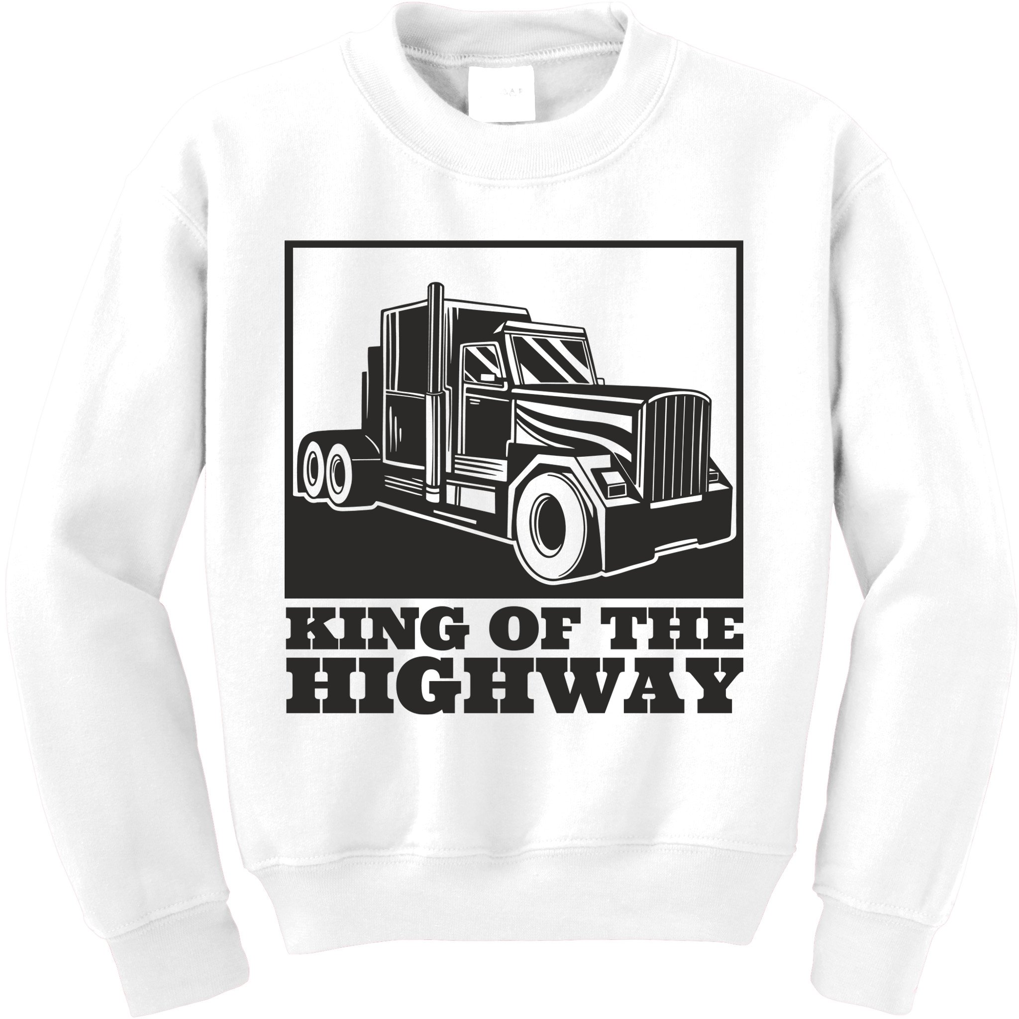 King Of The Highway Trucker Kids Sweatshirt