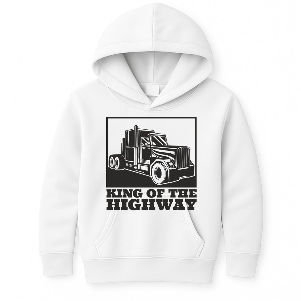 King Of The Highway Trucker Kids Hoodie