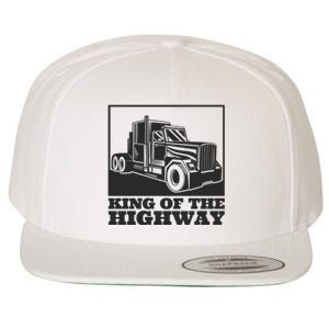 King Of The Highway Trucker Wool Snapback Cap