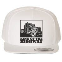 King Of The Highway Trucker Wool Snapback Cap