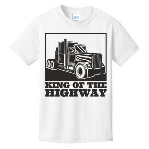 King Of The Highway Trucker Kids T-Shirt