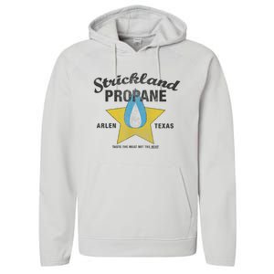 King Of The Hill Strickland Propane Arlen, Tx Performance Fleece Hoodie